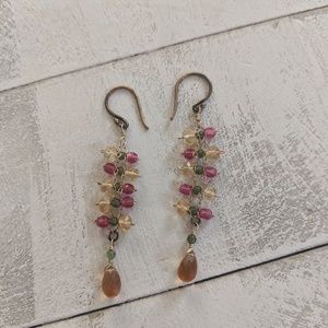 Beaded drop earrings